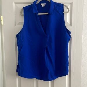 Women's Blue Sleeveless Top